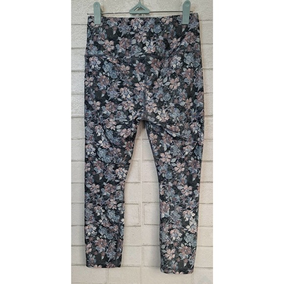 RBX Womens Activewear Leggings Size Small Floral Yoga Pull On Waistband Gym - Picture 4 of 8